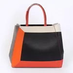 Luxurymoda4me-Produce and leather Fending handbag