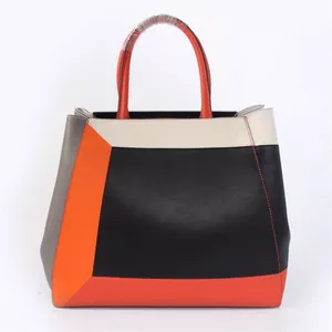 Luxurymoda4me-Produce and leather Fending handbag