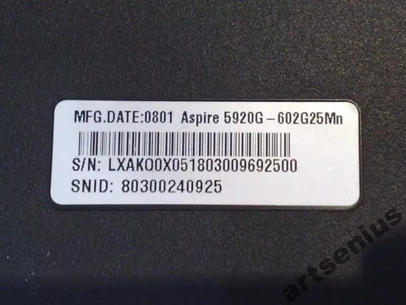 Ноутбук Acer Aspire 5920G-602G25MN + USB-мышка 7