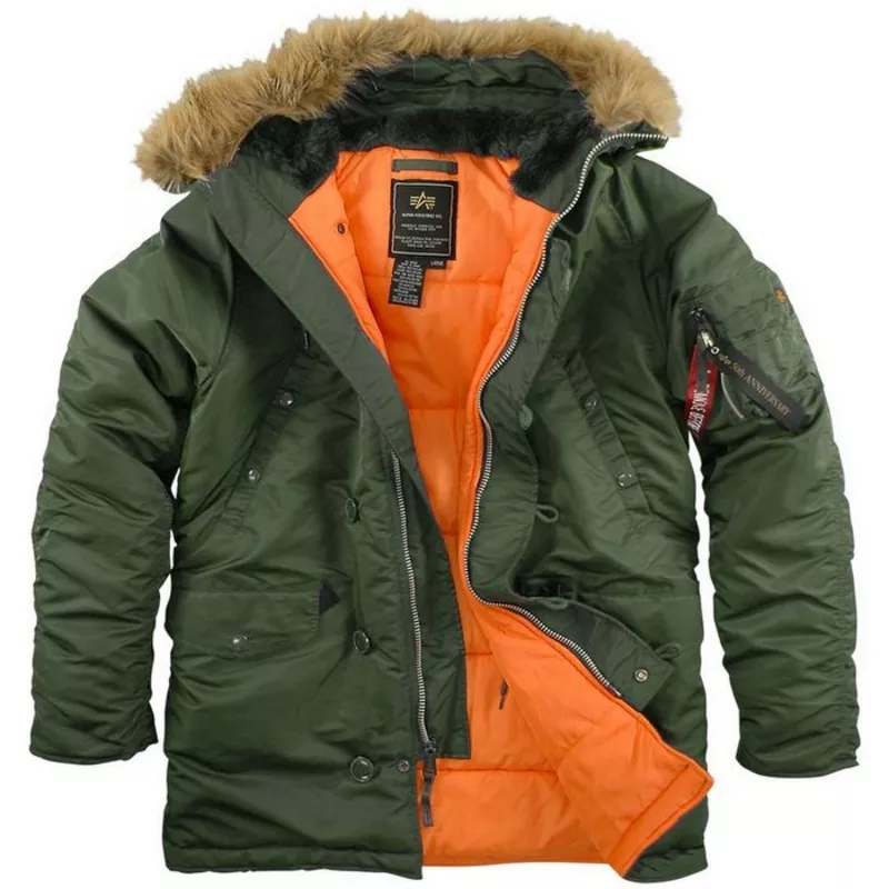 Фирменные куртки Аляска Alpha Industries Inc. от официального дилера  10