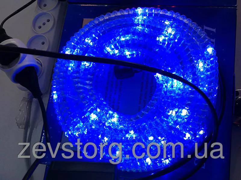 дюралайт LED 10м с контроллером синий