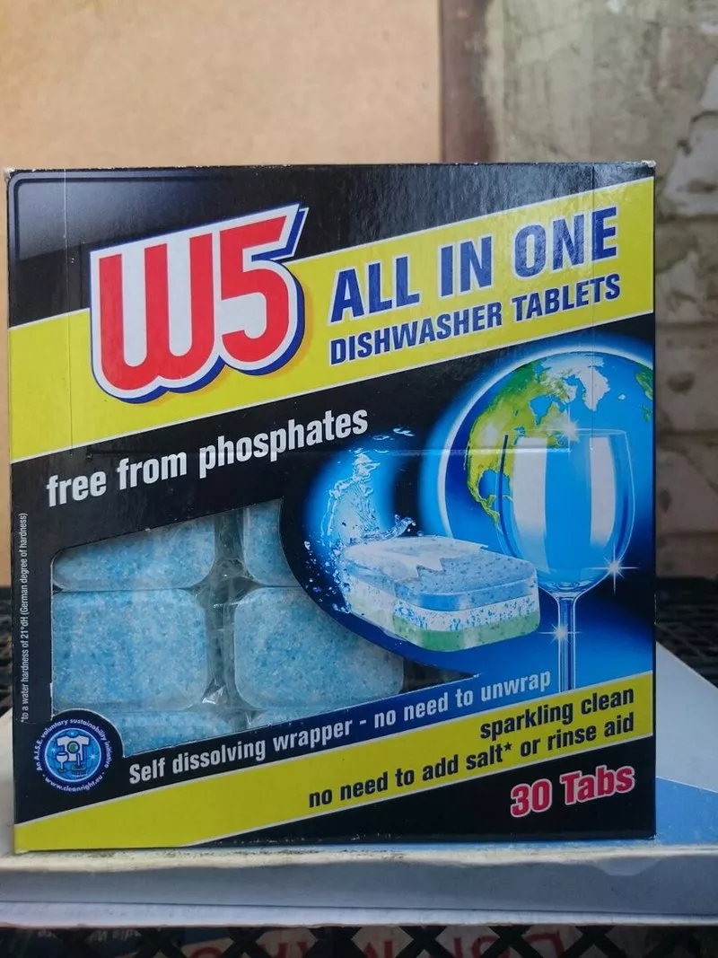 Таблетки для посудомойных машин W5 30шт