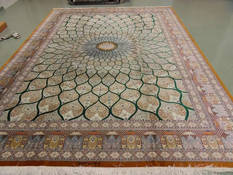 Персидские 100%  шелковые  ковры ручной работы  8