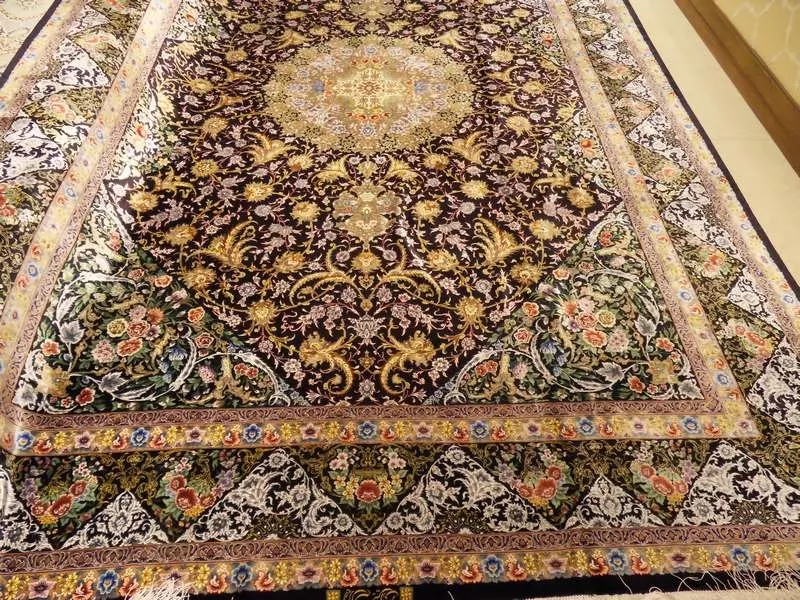 Персидские 100%  шелковые  ковры ручной работы  19