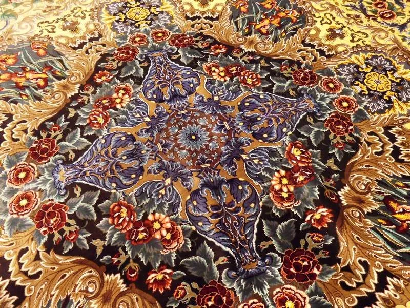 Персидские 100%  шелковые  ковры ручной работы  16